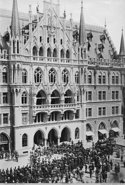 Neues Rathaus um 1874