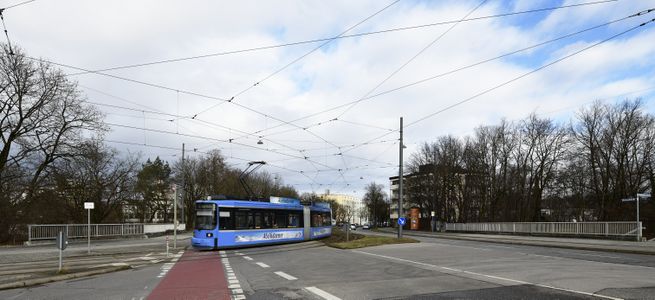 Nahe der Haltestelle Stegener Weg.